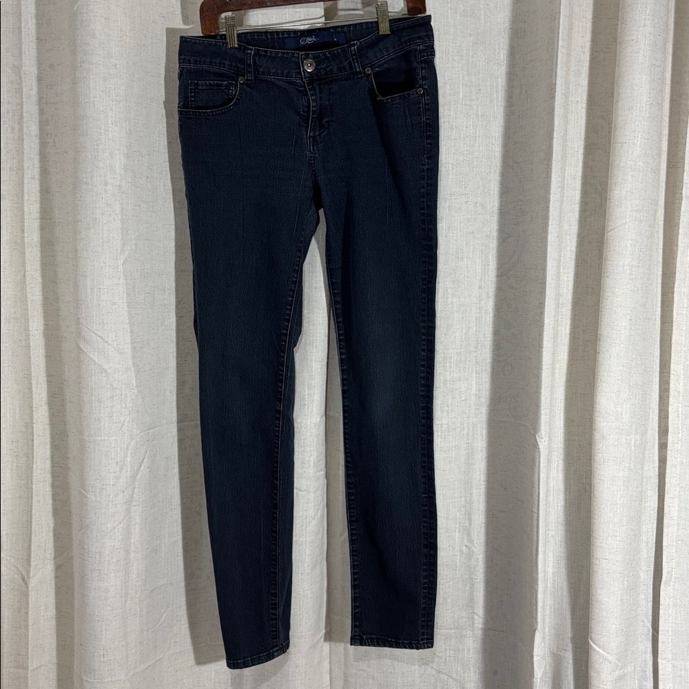 Celebrity Pink Women's Dark Blue Mid Rise Skinny Jeans